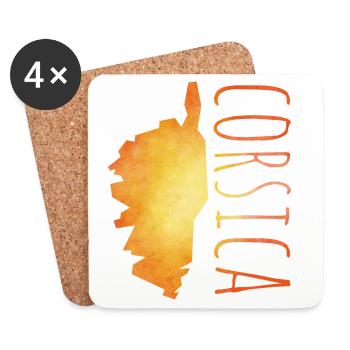 Corsica - Untersetzer (4er-Set) - Weiß - Vorne