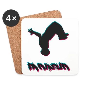 Parkour - Coasters (set of 4) - white - Front