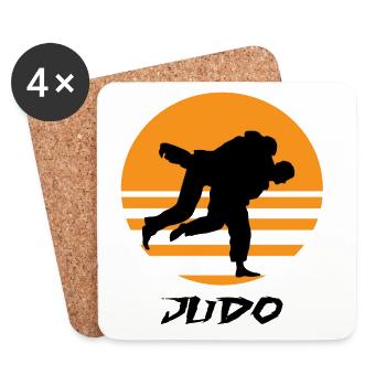 Judo - Coasters (set of 4) - white - Front