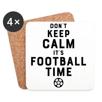 Football Time - Coasters (set of 4) - white - Front