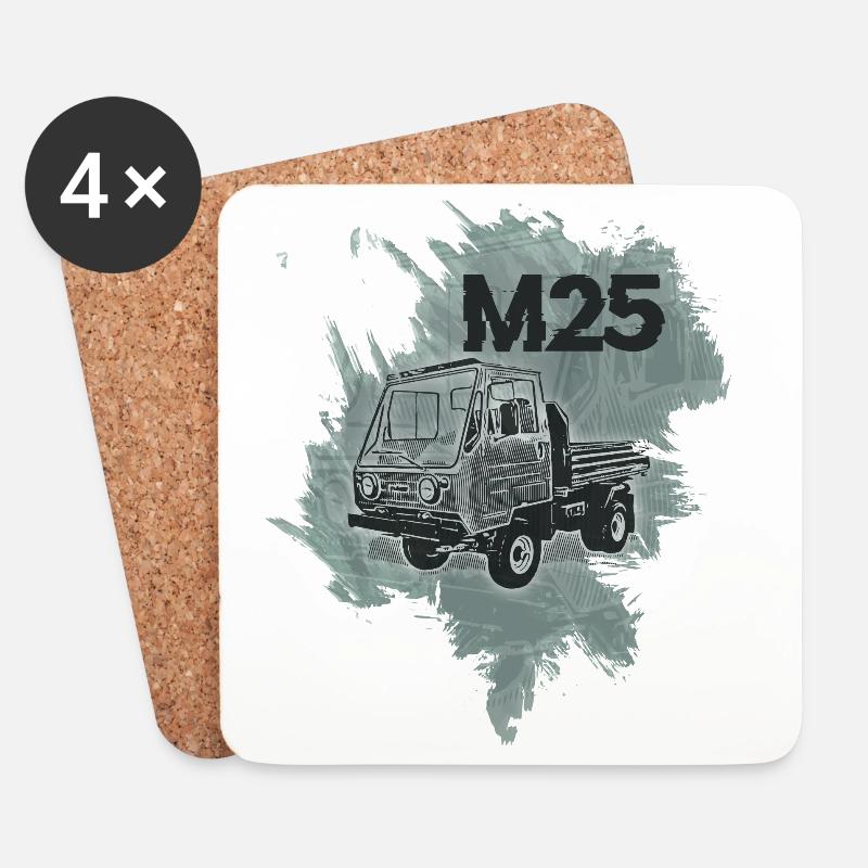 Multicar M25 - Untersetzer (4er-Set) - Weiß
