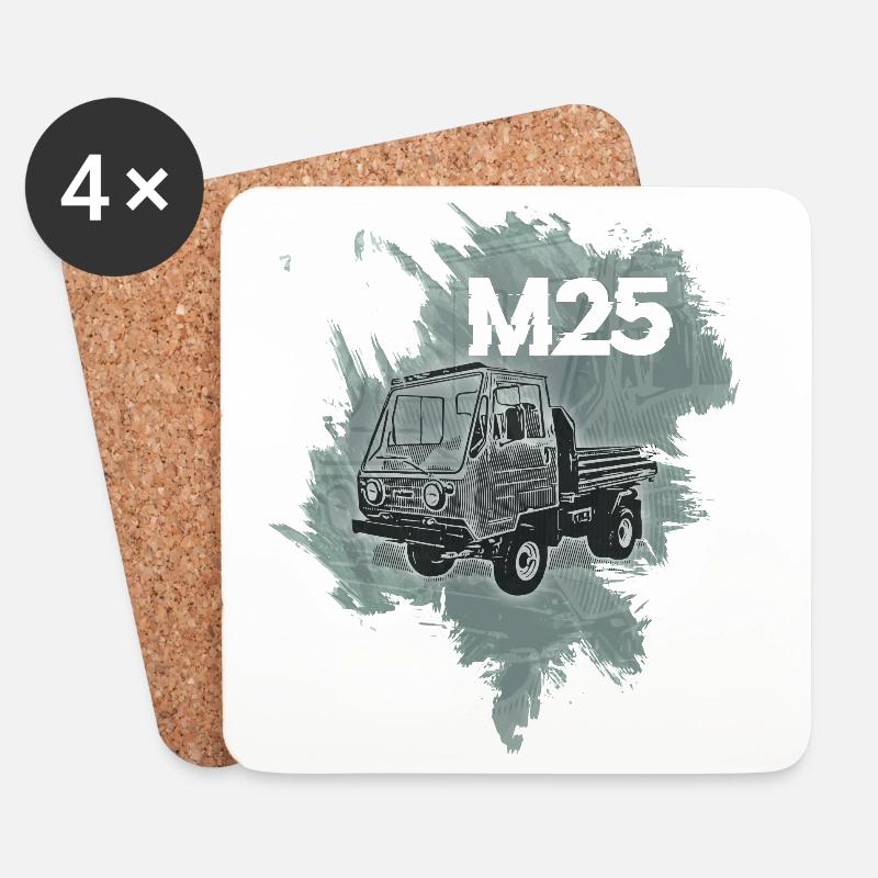 Multicar M25 - Untersetzer (4er-Set) - Weiß
