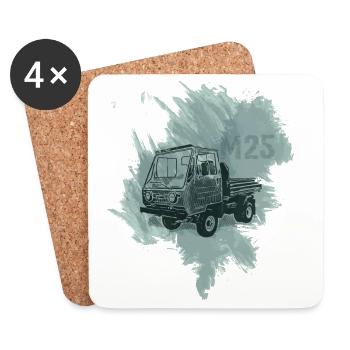 M25 Multicar - Untersetzer (4er-Set) - Weiß - Vorne