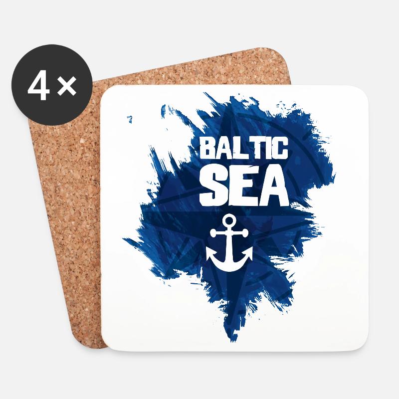 Baltic Sea - Untersetzer (4er-Set) - Weiß