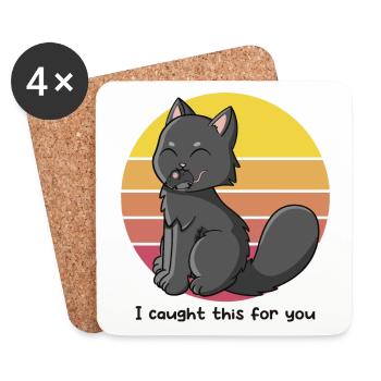 I caught this for you - Coasters (set of 4) - white - Front
