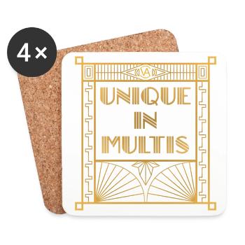 Unique in Multis - Coasters (set of 4) - white - Front