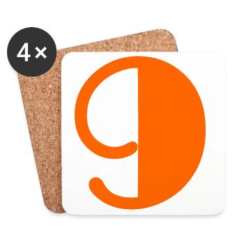 9. BIRTHDAY. HAPPY BIRTHDAY - Coasters (set of 4) - white - Front
