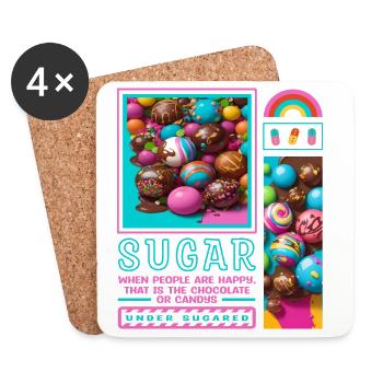 Sugar Man - Coasters (set of 4) - white - Front