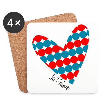 CHRISTMAS. YEAR. ANNIVERSARY. RETIREMENT. DAD. MAMAM. - Coasters (set of 4) - white - Front