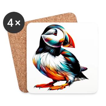 Puffin - Coasters (set of 4) - white - Front