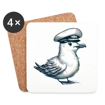 Seagull - Coasters (set of 4) - white - Front