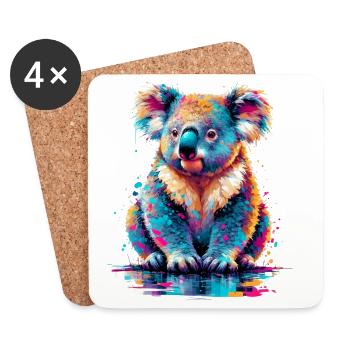 Koala - Coasters (set of 4) - white - Front