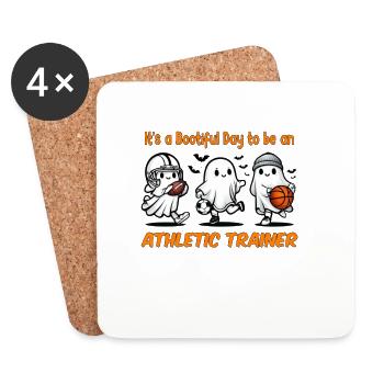 Journée Bootiful pour être un entraîneur sportif - Dessous de verre (lot de 4) - blanc - Devant