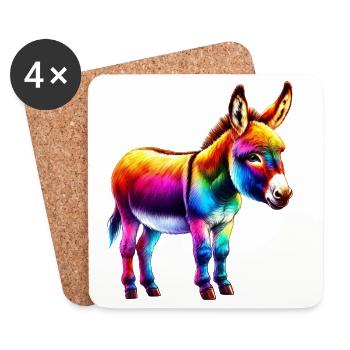 Donkey Mule - Coasters (set of 4) - white - Front