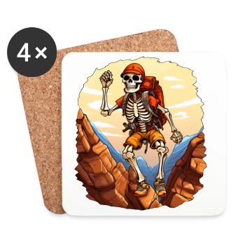 Skeleton Randonnée / Alpinisme Skeleton - Dessous de verre (lot de 4) - blanc - Devant