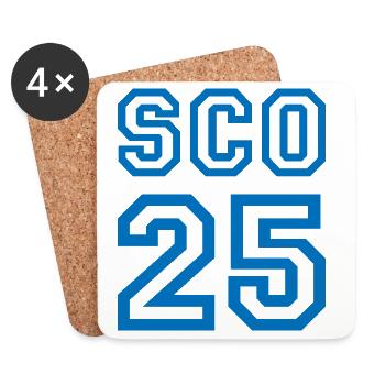 SCOTLAND - Coasters (set of 4) - white - Front