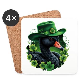Irish elegance - Coasters (set of 4) - white - Front