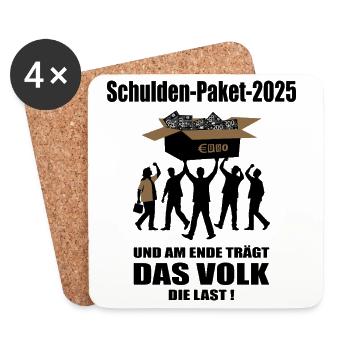 Debt package 2025 - Coasters (set of 4) - white - Front