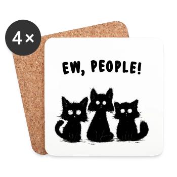 ew people - Coasters (set of 4) - white - Front