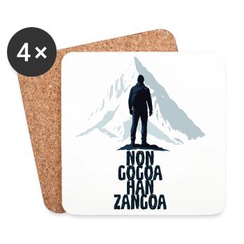 Non gogoa han zangoa - Coasters (set of 4) - white - Front