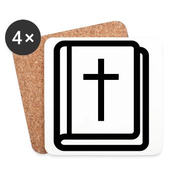 Bible - Coasters (set of 4) - white - Front