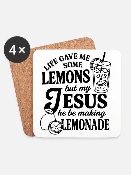 Life gave me lemons - Coasters (set of 4) - white