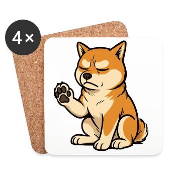 Shiba Inu Shiba owner Shiba lover Shiba inus - Coasters (set of 4) - white - Front