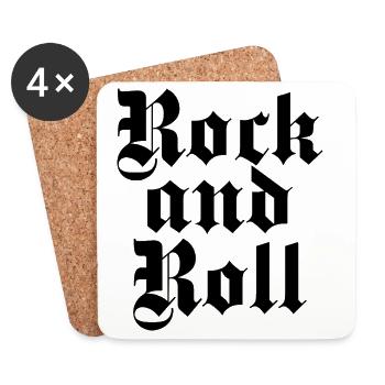 Rock'n'Roll GPTHIC Logo-Design. - Untersetzer (4er-Set) - Weiß - Vorne
