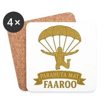 Tahitian Parachute - Coasters (set of 4) - white - Front