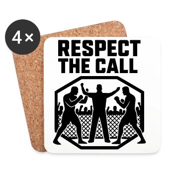 MMA Tribute Respect The Call - Untersetzer (4er-Set) - Weiß - Vorne