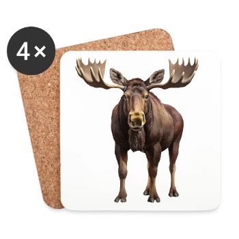 Elk - Coasters (set of 4) - white - Front