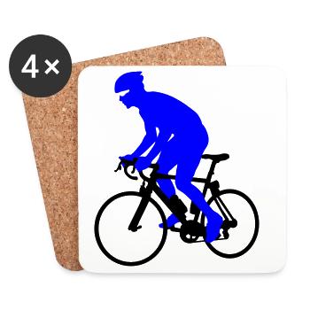 Coureur - Dessous de verre (lot de 4) - blanc - Devant