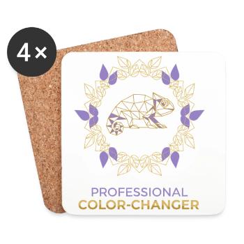 Color Changing Professional - Coasters (set of 4) - white - Front