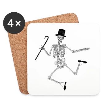 Mortal_dancer - Dessous de verre (lot de 4) - blanc - Devant
