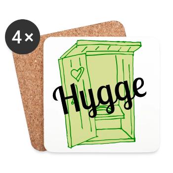 Hygge - Coasters (set of 4) - white - Front