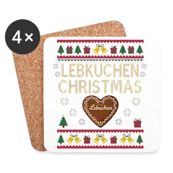 Gingerbread Christmas Funny Gift Baking - Coasters (set of 4) - white - Front
