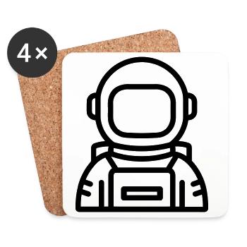 Astronaut - Untersetzer (4er-Set) - Weiß - Vorne