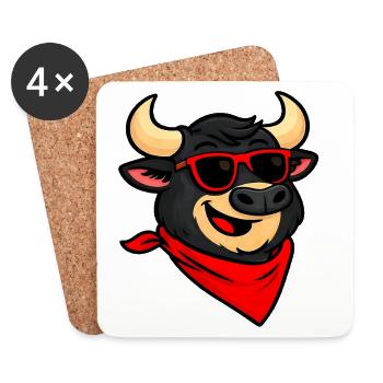 Feria taurus humour - Coasters (set of 4) - white - Front