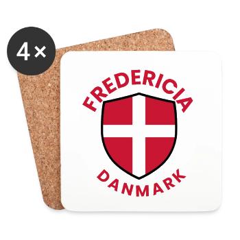 Bouclier de Fredericia Danemark - Dessous de verre (lot de 4) - blanc - Devant