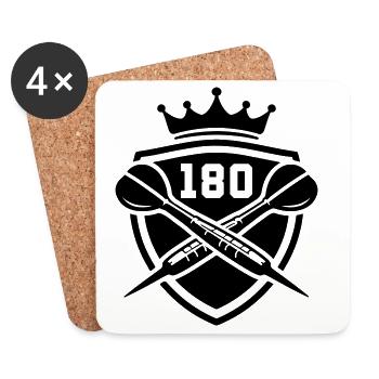 Darts 180 Coat of Arms Dart - Coasters (set of 4) - white - Front