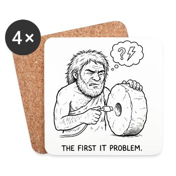 The First IT Problem - Coasters (set of 4) - white - Front