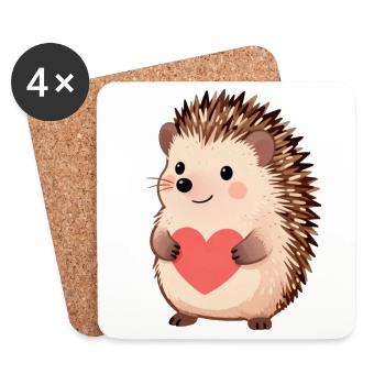 Muttertags Geschenk Mutter Muttertag Geschenkidee  - Untersetzer (4er-Set) - Weiß - Vorne