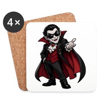 Vampire - Coasters (set of 4) - white - Front