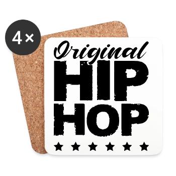 Original Hip Hop - Coasters (set of 4) - white - Front