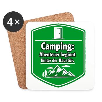 Camper - Untersetzer (4er-Set) - Weiß - Vorne