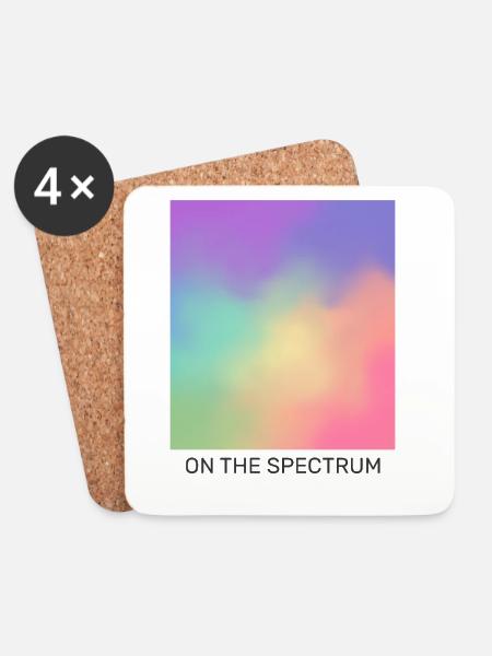 Auf dem Spektrum - Untersetzer (4er-Set) - Weiß