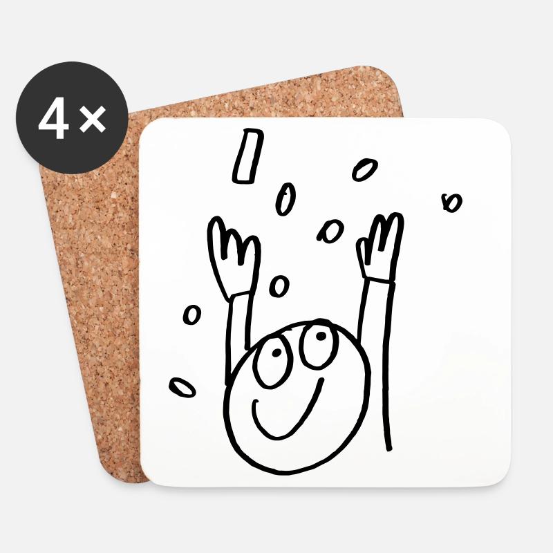 LetsCelebrate - Coasters (set of 4) - white