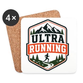 Bouclier de coureur de trail Ultra Running - Dessous de verre (lot de 4) - blanc - Devant
