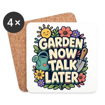 JARDIN MAINTENANT PARLONS PLUS TARD Sieste - Dessous de verre (lot de 4) - blanc - Devant