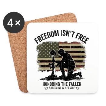 Freedom isn´t free - US Army - Untersetzer (4er-Set) - Weiß - Vorne